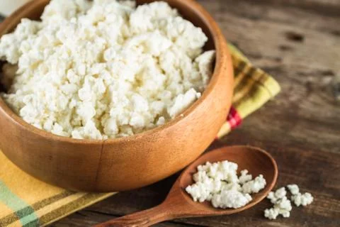 Cottage cheese Foto stock