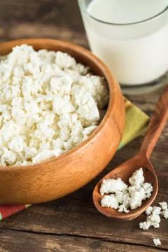 Cottage cheese Foto stock
