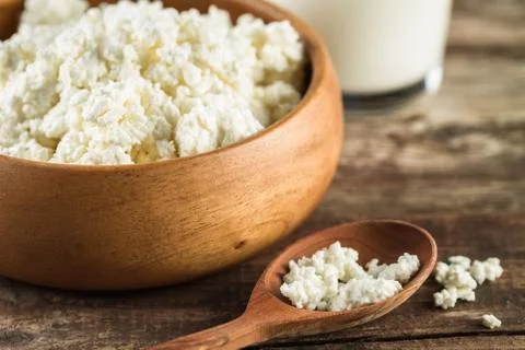 Cottage cheese Foto stock