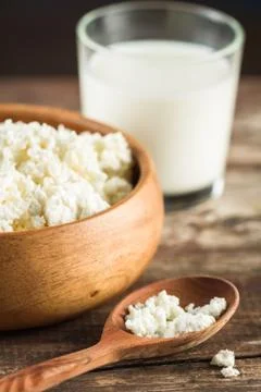 Cottage cheese Foto stock