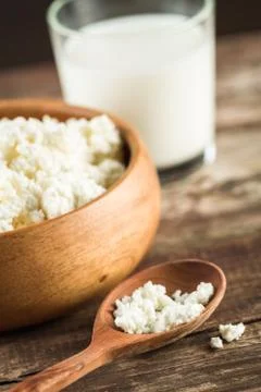 Cottage cheese Foto stock