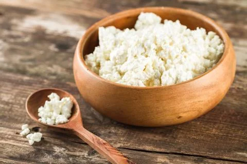 Cottage cheese Foto stock