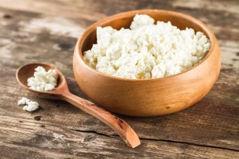 Cottage cheese Foto stock