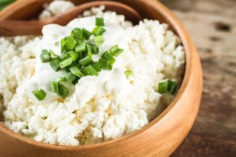 Cottage cheese Foto stock