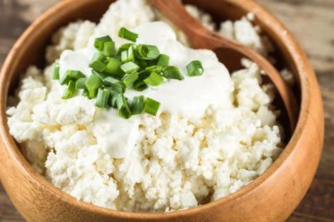 Cottage cheese Foto stock