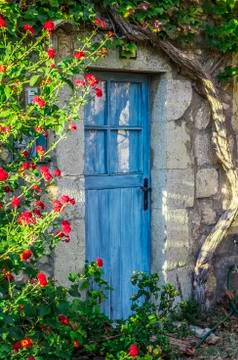 Cottage door Stock-Fotos