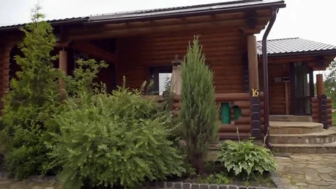 Cottage dress hanging on the window Stock Footage 80010917