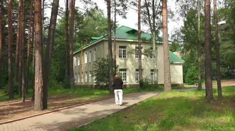 Cottage in the forest. 4K. Stock Footage 39994124