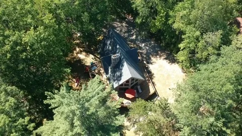 Cottage in a forest Stock Footage 101442509