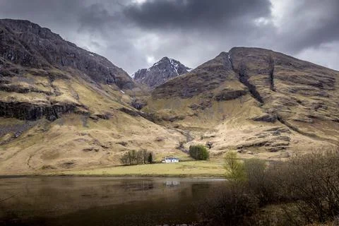 Cottage at Glencoe Foto stock