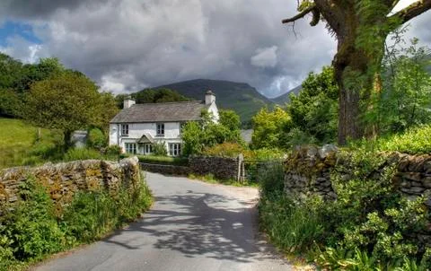 Cottage at grasmere Foto stock