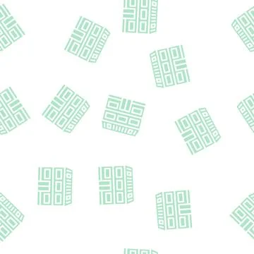 Cottage house glyph vector seamless pattern イラスト素材