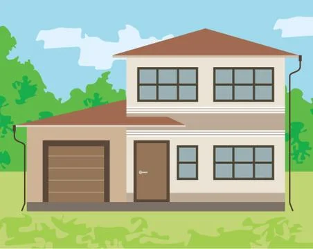 Cottage Stock Illustration