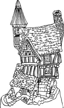 Cottage Stock Illustration