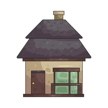 Cottage illustration Ilustración de archivo