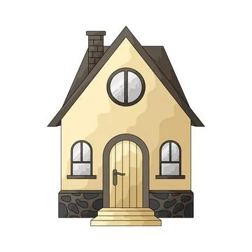 Cottage illustration Ilustración de archivo