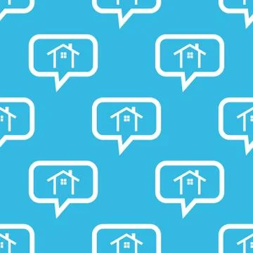 Cottage message pattern Stock Illustration