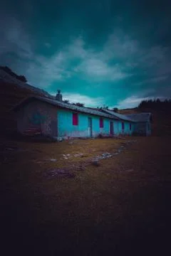 The cottage in the mountain Stock Photos