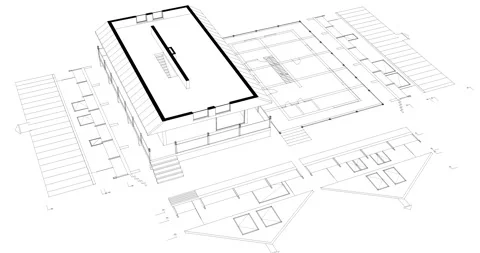 Cottage plan Stock Footage 275332163