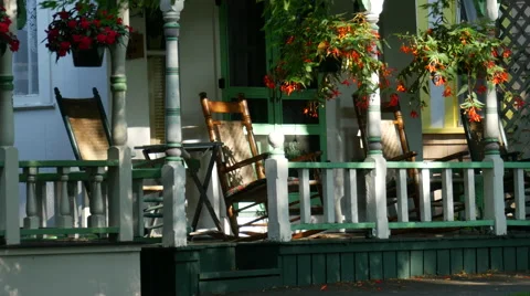 Cottage rockers 4k Stock Footage 41629074