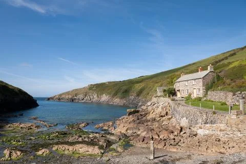 Cottage by the Sea Stock Photos