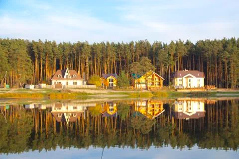 Cottage settlement Stock Photos