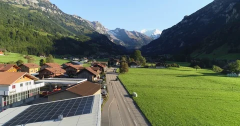 Cottage with Solar Cell Panel Stock-Footage 80738468