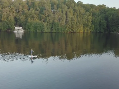 Cottage Stand Up Paddle Board Vídeo Stock 79037183