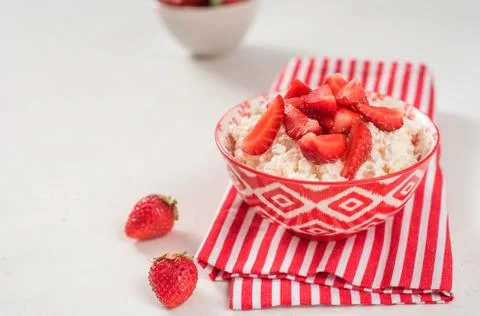 Cottage with strawberry 库存照片
