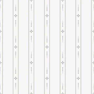 Cottage Stripe Trail seamless pattern background. 库存插图