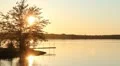 Cottage sunset. Two shots. HD Footage