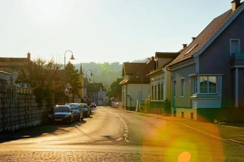 Cottage townhouse residential apartment and flat building exterior Leibnitz Stock Photos