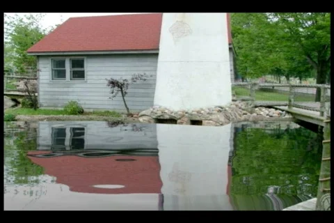 Cottage By The Water Stock Footage 232106
