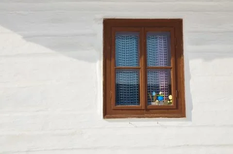 Cottage window Stock Photos