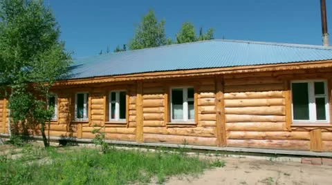 Cottage in the woods Stock Footage 11576884