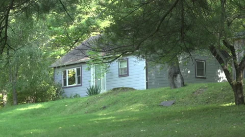 A cottage in the woods Stock Footage 44105957