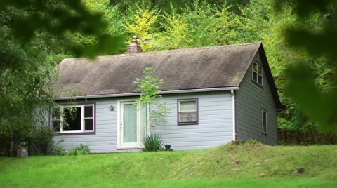 A cottage in the woods Stock Footage 44106237