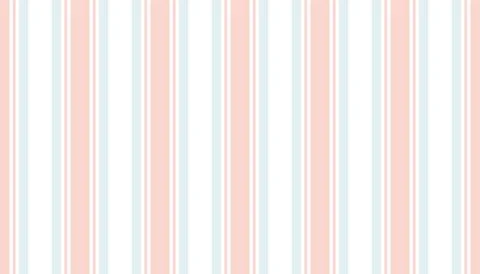 Cottagecore seamless pattern with pastel pink and blue vertical stripe on w.. Stock Illustration