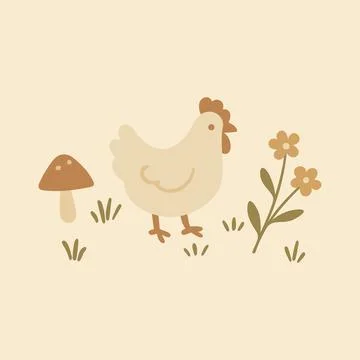 Cottagecore Theme Style Graphic Set Vector TemplateCottagecore Theme Style .. Stock Illustration