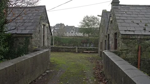 Cottages off River Cornib Stock Footage 156251915