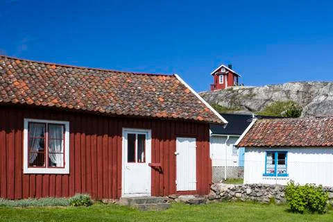 Cottages of Vrango Stock Photos