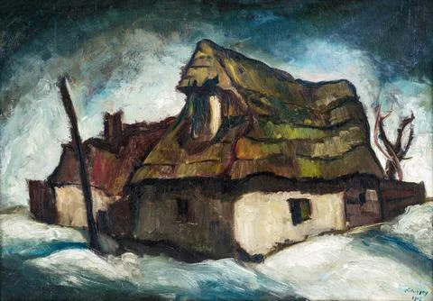 Cottages by Zolo Palugyay Ilustración de archivo