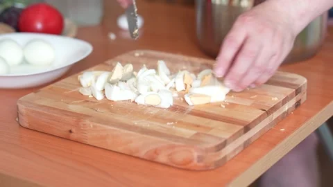 Cotting eggs00138243 Stock Footage 310869973
