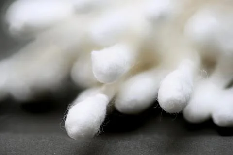 Cotton bud macro Stock Photos