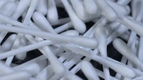 Cotton Buds Background Rotation Stock Footage 134657596