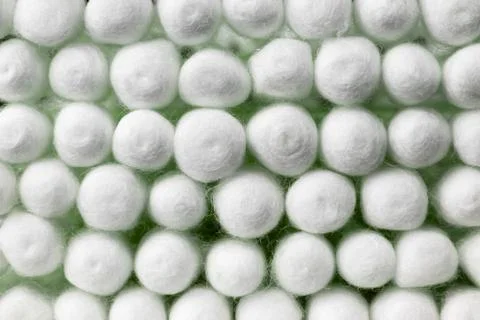Cotton buds close up Stock Photos