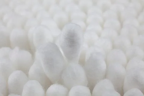 Cotton buds in container2 Stock Photos