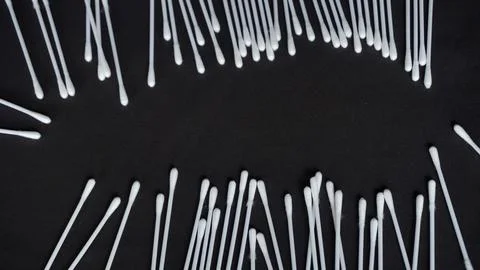 Cotton buds (korek kuping) are a mainstay for many people  Stock Photos
