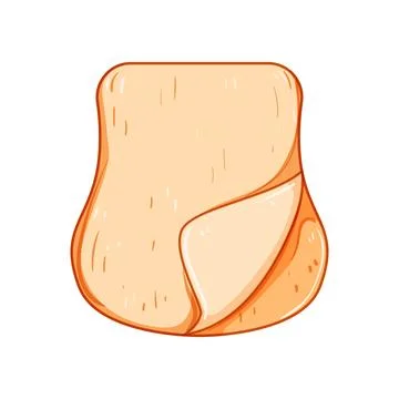 Cotton burp cloths cartoon vector illustration Stock Illustration
