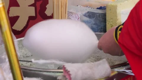 Cotton candy, also known as candy floss (candyfloss) and fairy floss Видео 265666589